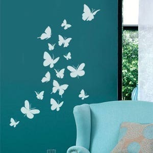 Butterflies Wall Decal, Butterflies Wall Sticker for Nursery Baby Room Decor, Butterflies Wall Decal for Nursery Decor, Girls Wall Decal
