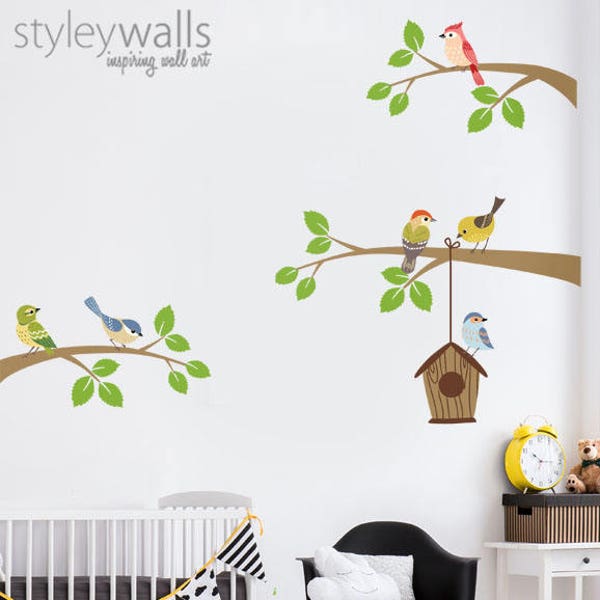 Bird Wall Decal Etsy