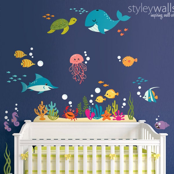 Under the Sea Decal Etsy