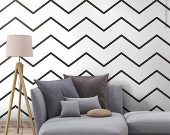 Chevron Noir Blanc Papierservietten – 20 Stück, 3-lagig, 33x33 Cm, Aus Recyceltem Papier, Made In Germany