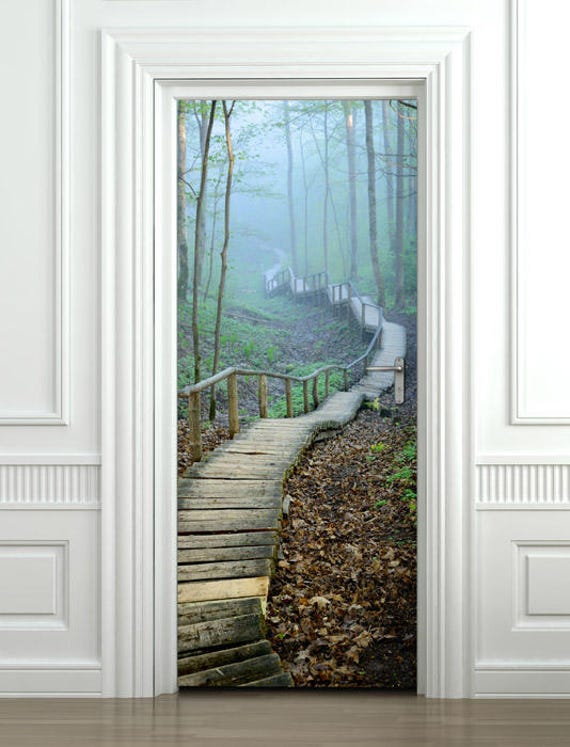 Adesivo porta, Carta da parati porta, Porta murale, Natura Arte murale, Adesivo  porta, Adesivo ponte, Camera da letto Soggiorno Home Decor, Decorazione  murale -  Italia