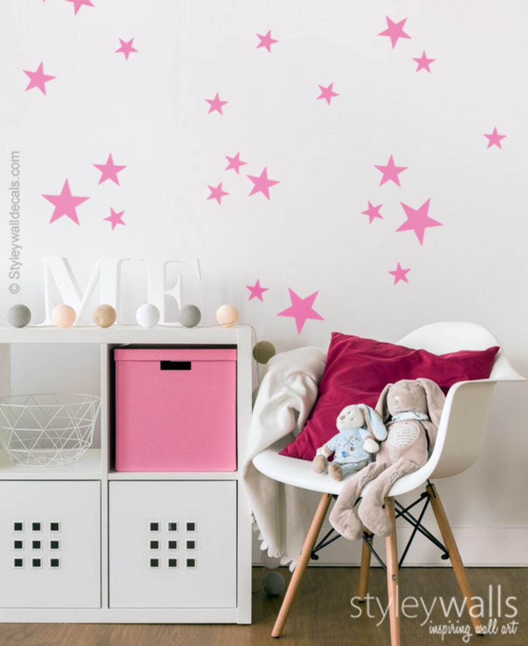 Stars Wall Decal, Stars Wall Sticker, Nursery Stars Wall Decor, Baby