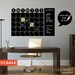 Chalkboard  Calendar Decals Chalk Board Wall Calendar Vinyl Wall Decal Christmas Gift Chalkboard Decals Chalkboard Wall Calendar Stickers 