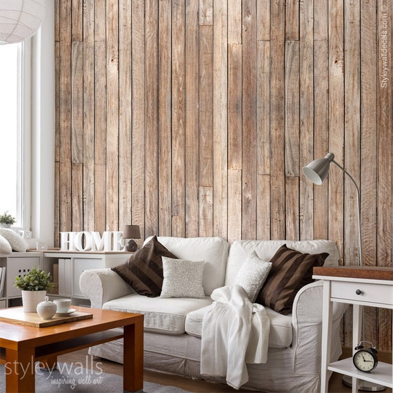 Braunes Holz Tapete Holz Muster Tapete Vitange Holz Tapete Etsy