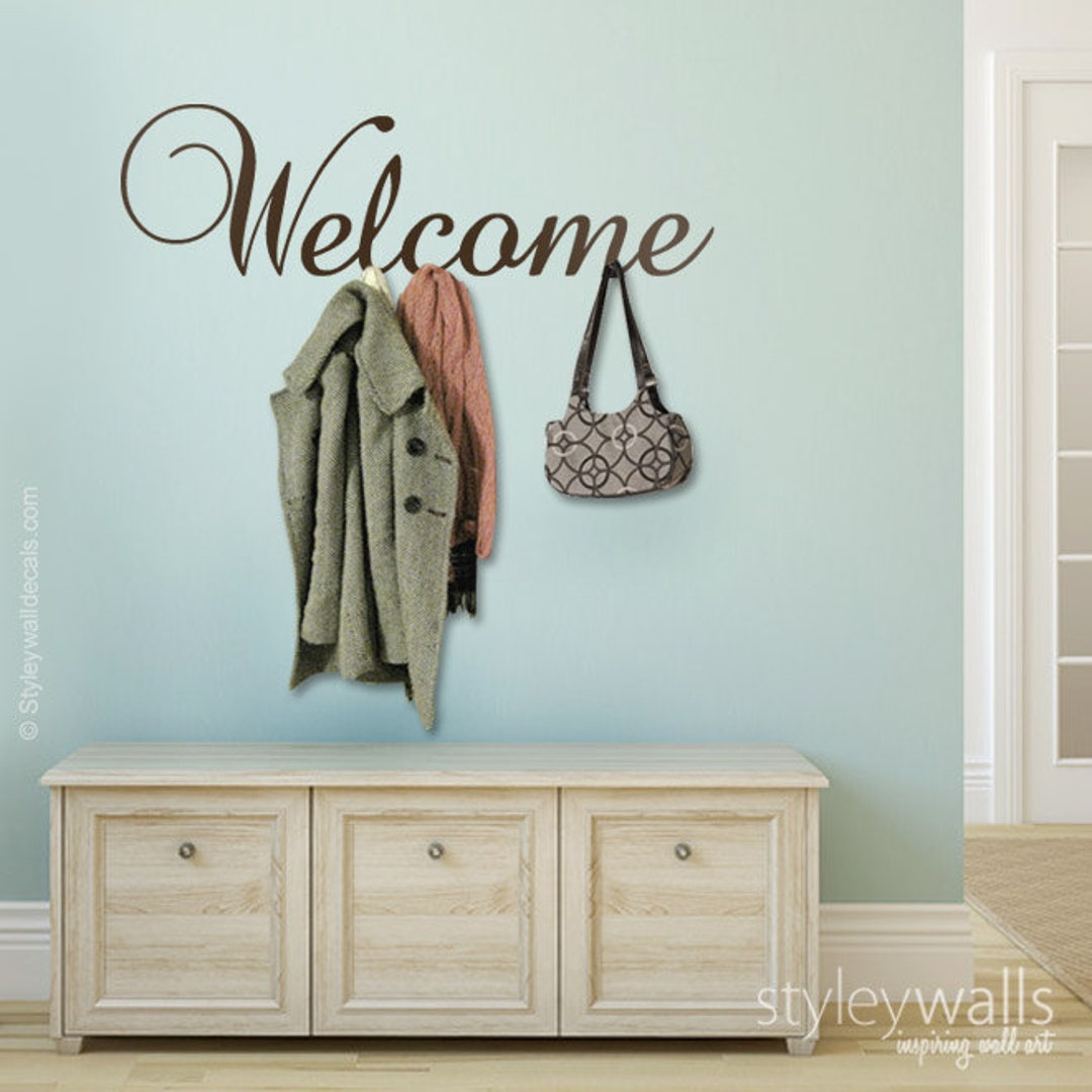 Vinyl Lettering Wall Decal, Home Entrance Wall Decor