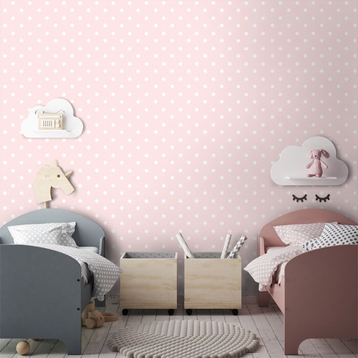 Polka Dot Girls Room Ideas For Walls