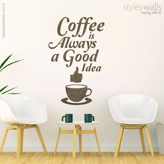 Kaffe Tasse Restaurant Küche Gute Idee Keramik bedruckt 
