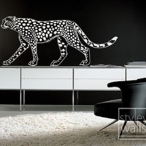 Lifelike Cheetah Wall Decal - 3D Safari Animal Wall Sticker For Kids Room, Nursery, Classroom Decor - View #9