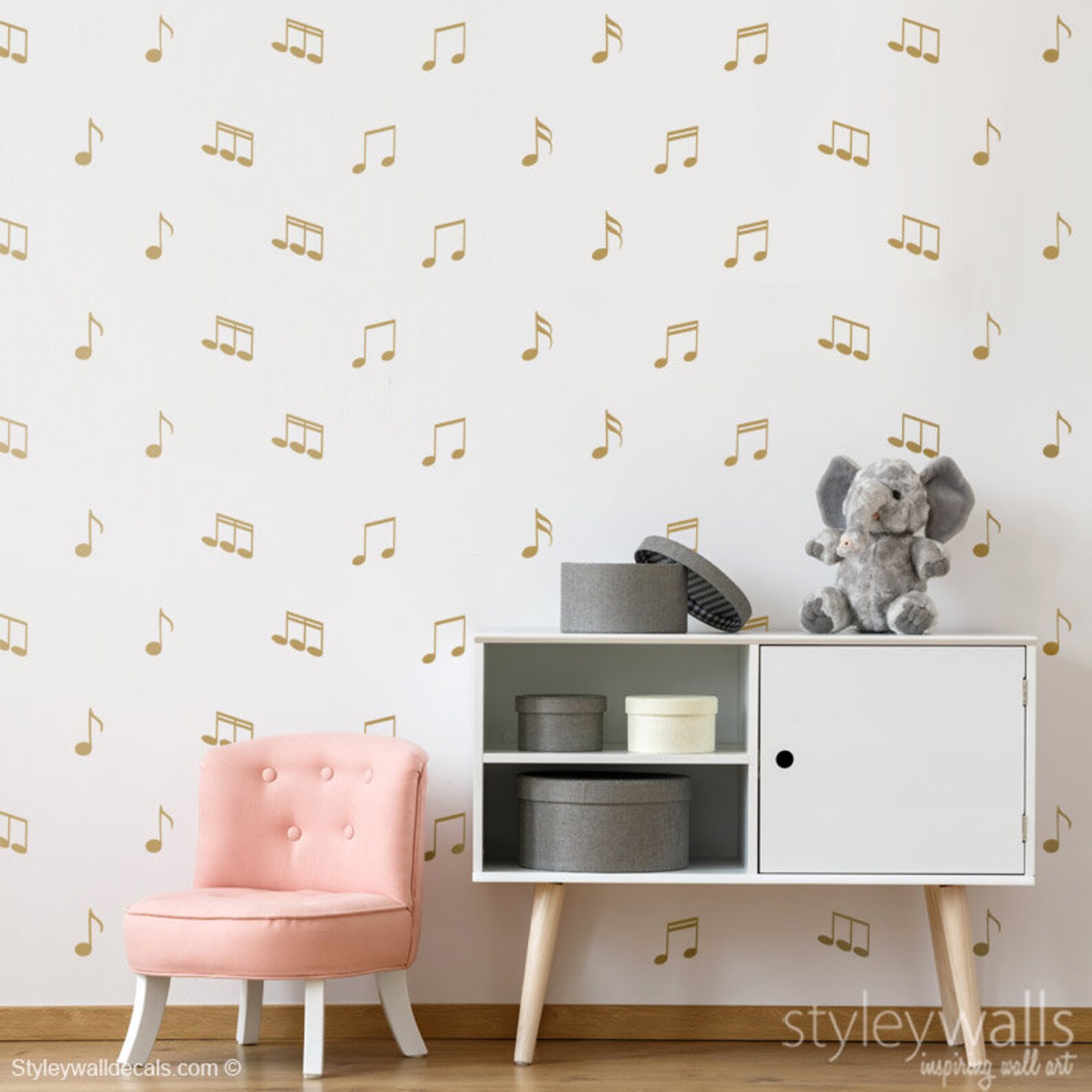 Music Wall Decal Music Notes Wall Decal Sticker Music Notes Etsy