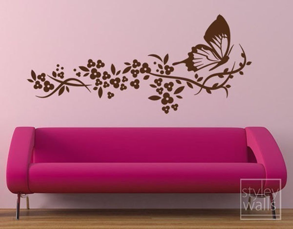 Buy Butterfly Wall Decal Butterflies Wall Decal Branch Butterfly Online