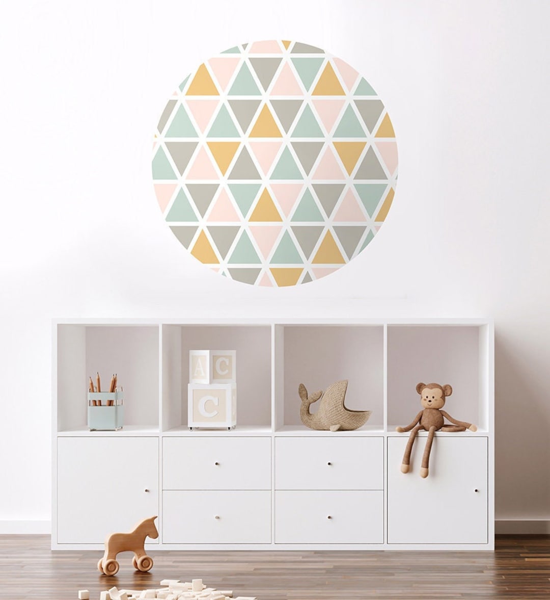 Circle Wall Decal Big Dot Wall Decal Circle for Kids Room Etsy