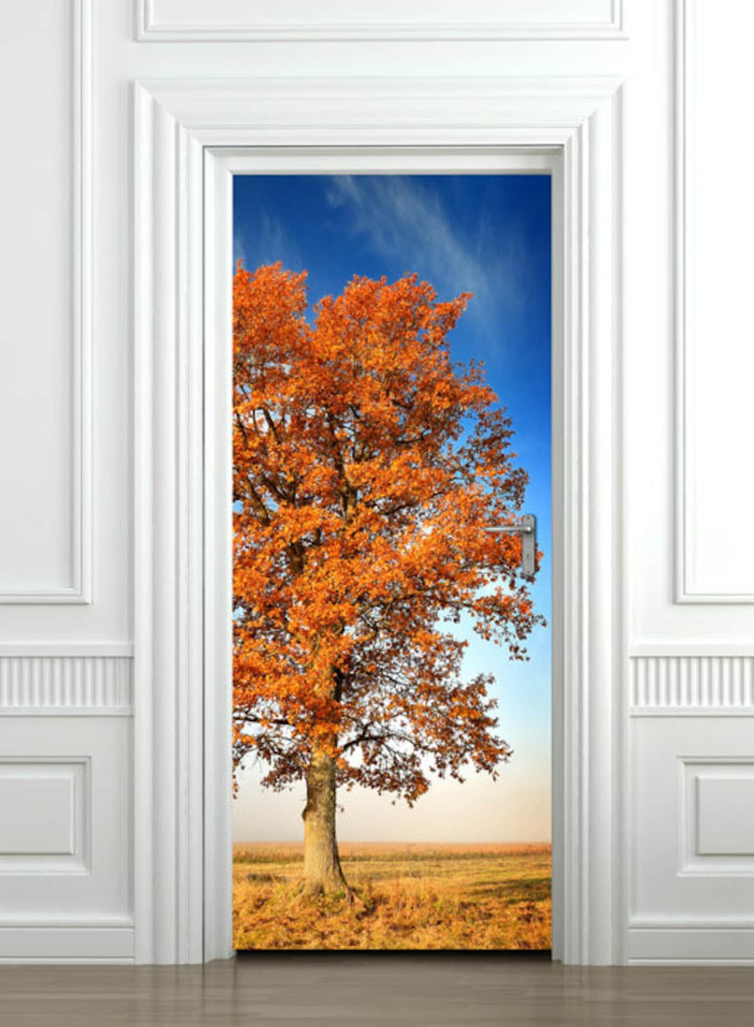 Tree Door Wallpaper Nature Door Sticker Door Mural Door Etsy