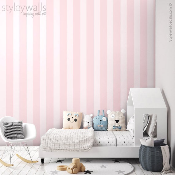 Vertical Pink Stripes Wallpaper Striped Pattern Wallpaper