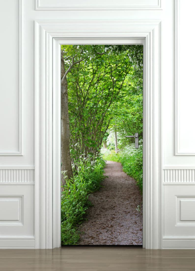 Door Sticker Door Wallpaper Door Mural Nature Wall Art Etsy