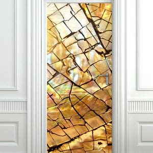 Abstract Door Sticker, Wood Door Wallpaper, Door Mural, Door Sticker, Door Sticker Decor, Bedroom Living Room Home Decor, Wall Decor Mural