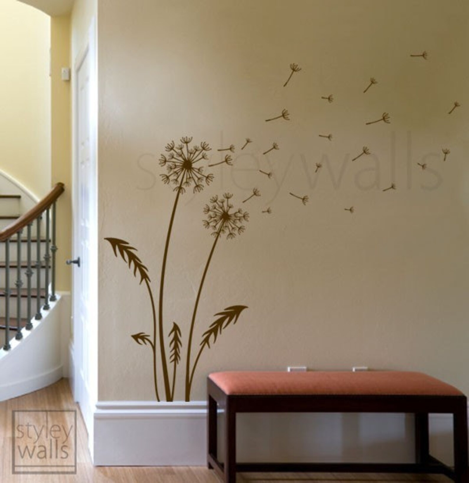 Dandelion Wall Decal Dandelion Wishes Wall Decal Dandelion Etsy