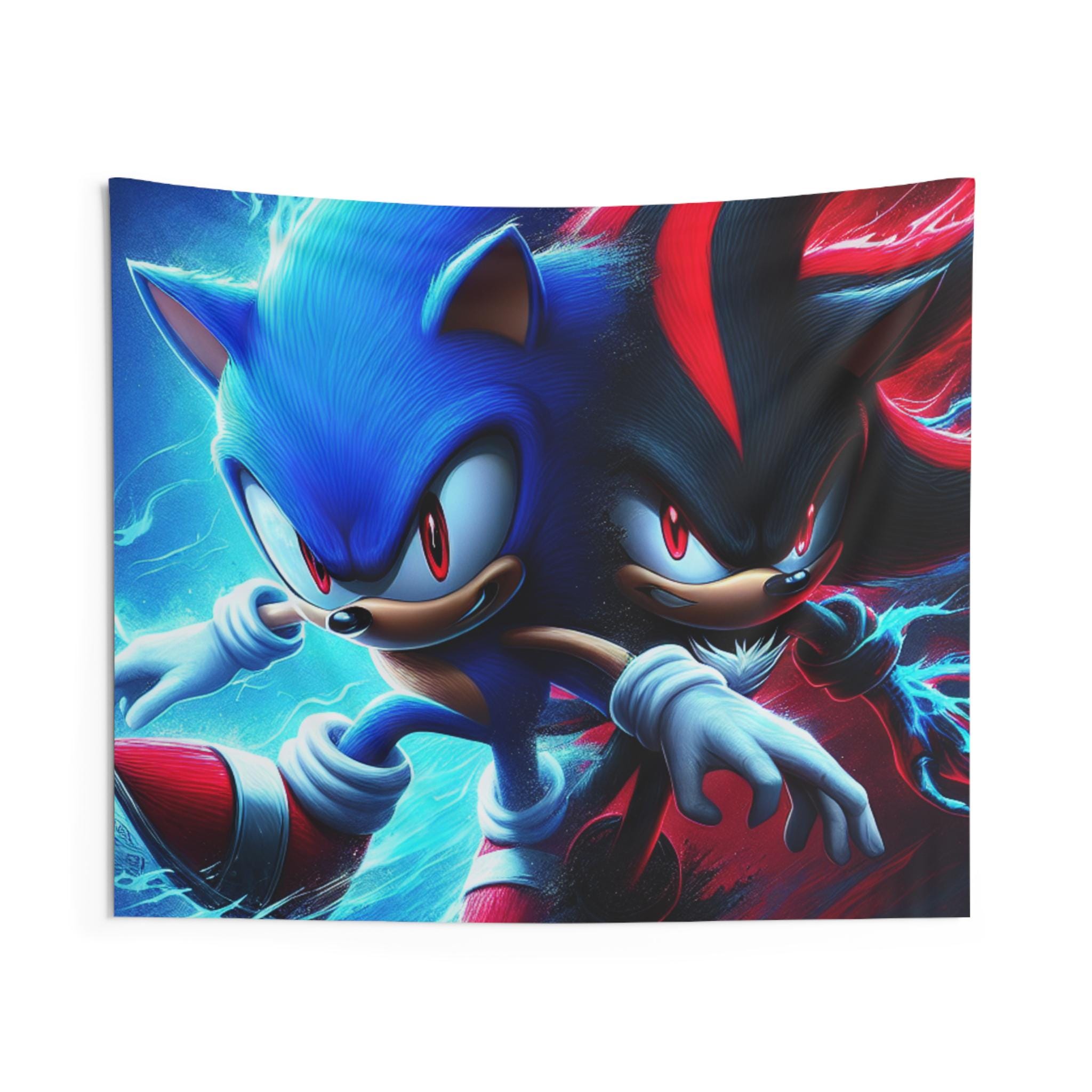 Sonic and Shadow Tapestry: Gamer Room Decor - Etsy