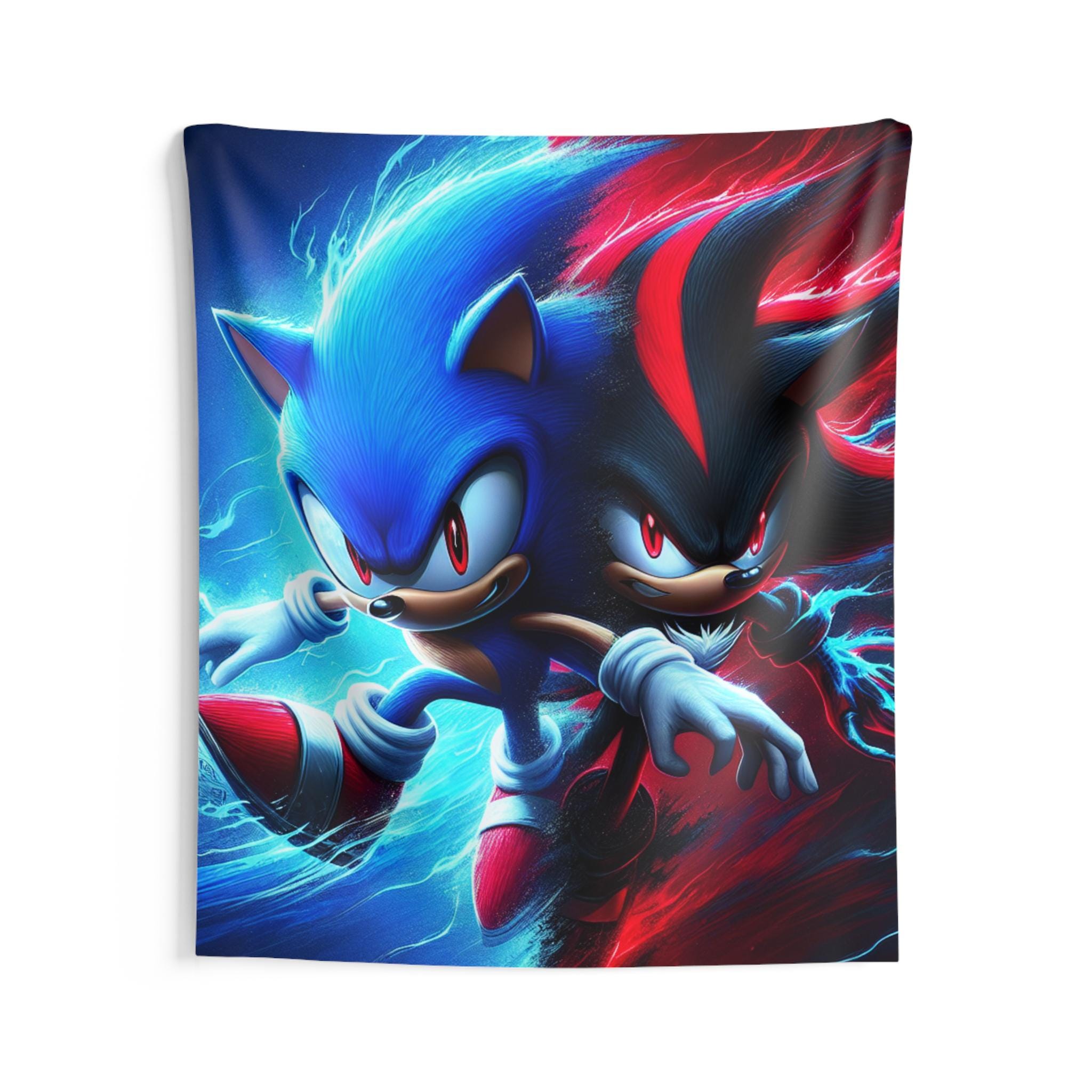 Sonic and Shadow Tapestry: Gamer Room Decor - Etsy