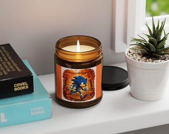 Cinnamon Vanilla Soy Candle: Autumn Spice Scent, Cozy Home Decor