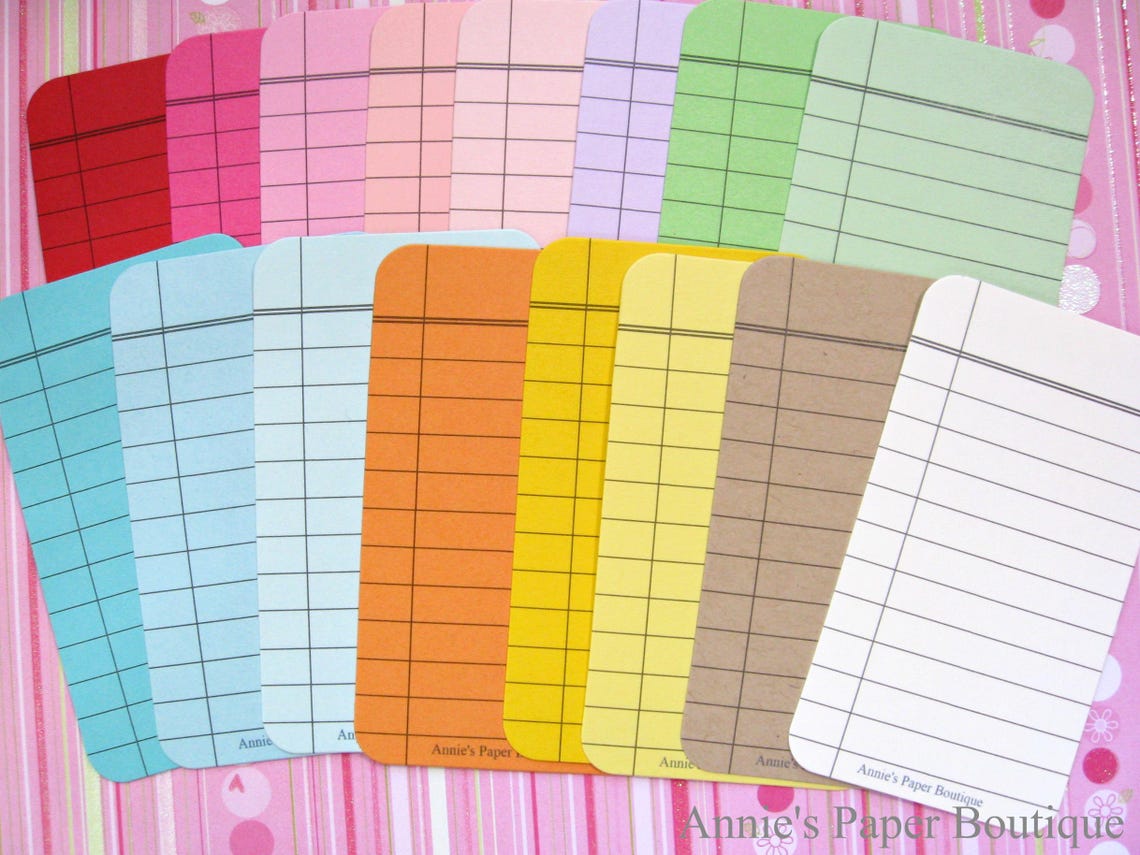 Composition Journaling Cards Color Bundle - 16 - Planner, Notes, to Dos ...