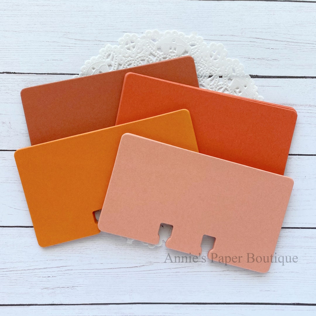 24 Rotary File Cards - Orange Color Bundle - for Rolodex, Journal ...