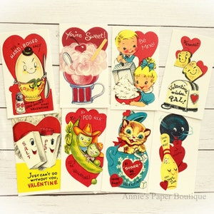 Valentine Bundle Retro Tags No.1 - Vintage Inspired Gift Tags - Junk Journal Ephemera - Mini Cards