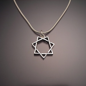 Sterling Septagram Babalon pendant