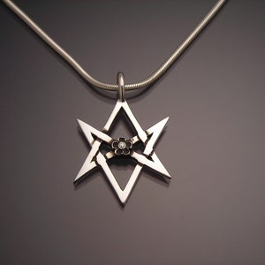 Sterling Unicursal Hexagram Pendant