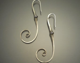 Sterling Silver double Nail Earrings