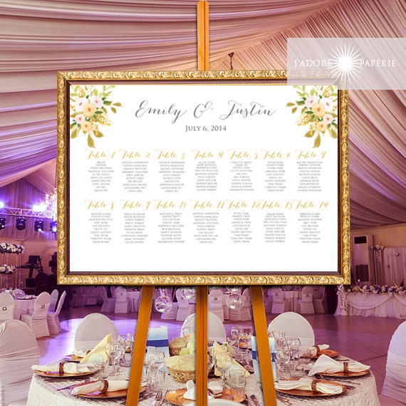 Elegant Seating Charts Wedding