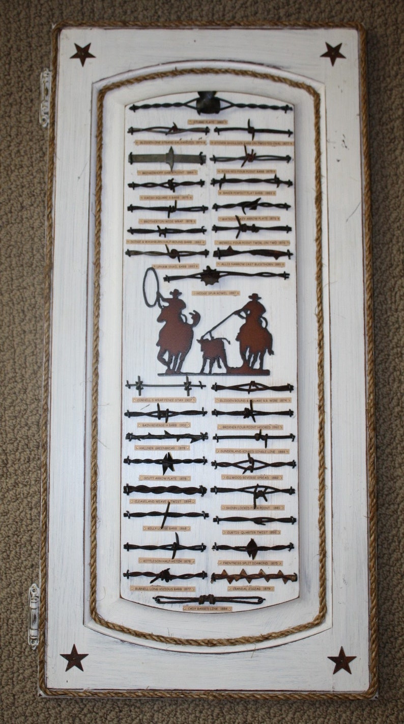 barbed wire display