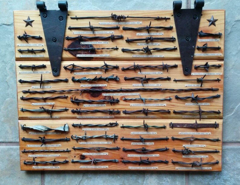 barbed wire display