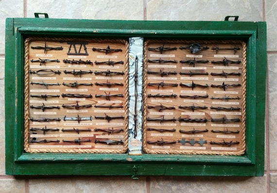 Antique Barbed Wire Display 27 cut/'s Authentic Barbwire Collection