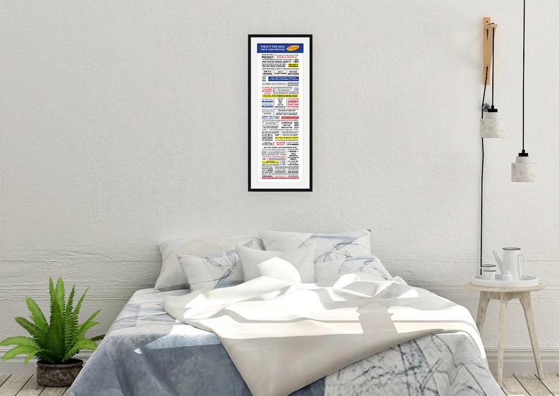 May include: A framed black and white poster with a yellow and blue title that reads "Money's True Value: How to Make More of It". The poster is filled with text in red, blue, and black.