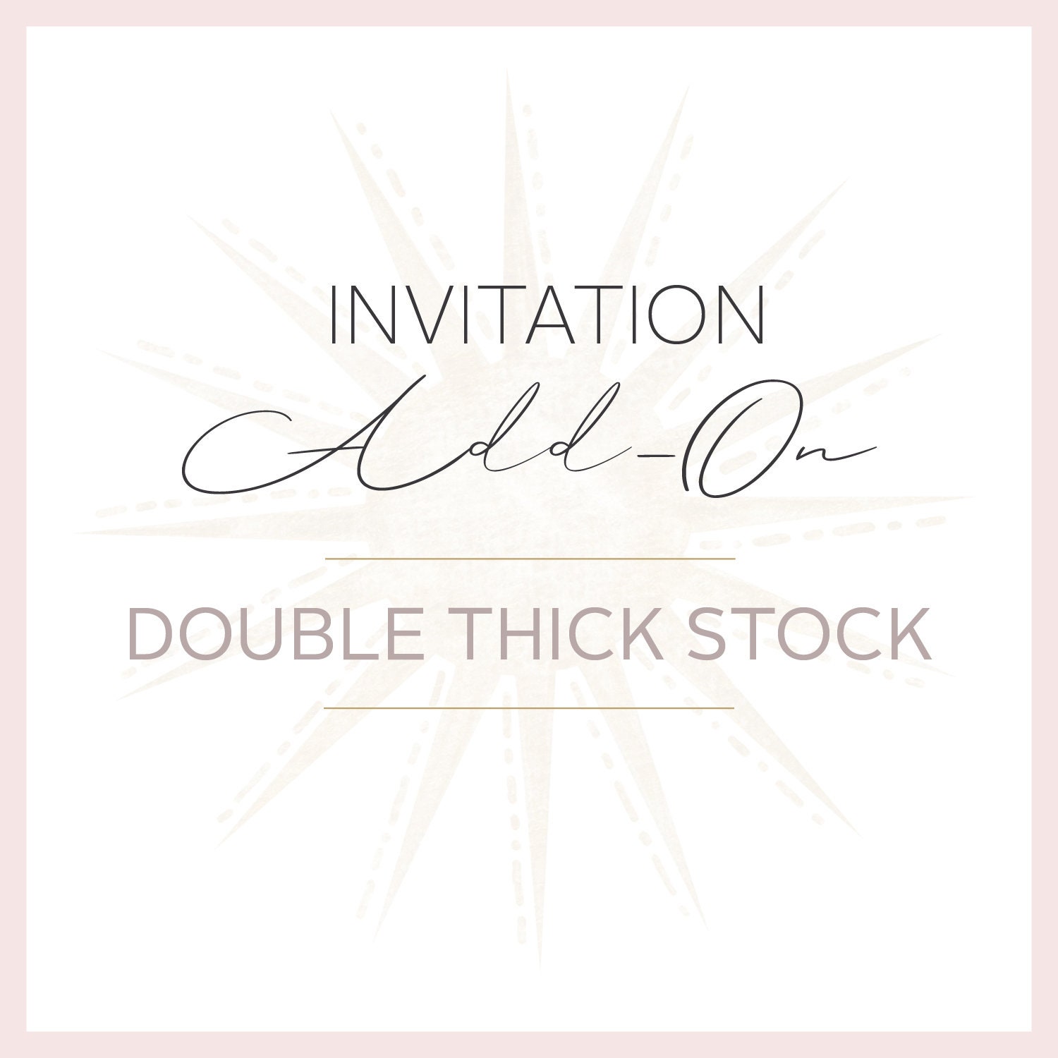 Double Thick Invitation Printing - Aura Print