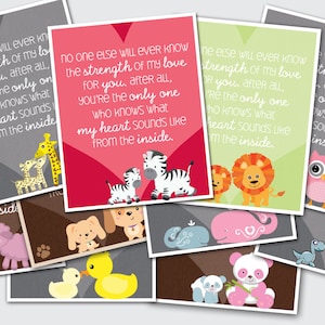 CUSTOM ANIMAL Quote Poster for Baby's Nursery