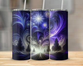 Galaxy Portal  Tumbler Wrap PNG Cosmic Swirl Sublimation Design  mystic cosmic design didgutal download 20 oz commercial use