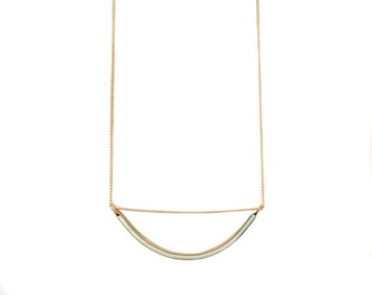 Inlay Curve Necklace