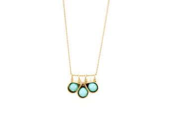 Tobiko Clover Necklace - Small