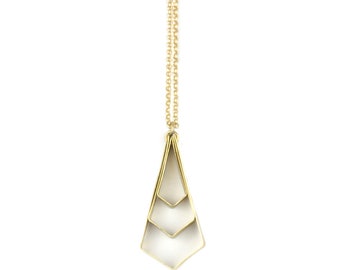 Wing Angle Cascade Necklace - Small