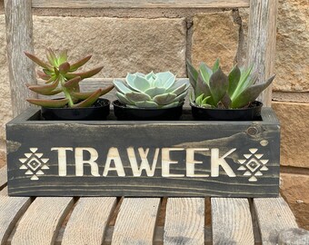 Succulent Planter Box - 3-plant