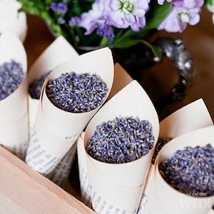 Lavender Flower Wedding Toss, Flower Confetti: highest grade, fragrance, color, wedding exit biodegradable dried bulk, by-the-pound