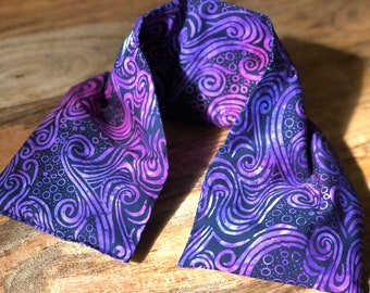 Lavender-Flax Neck Wrap: Home Spa Relaxation, Self-Care, Microwave Heat Therapy, Aromatherapy, Stay cozy for the holidays; lavender lovers