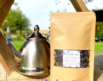 Girl Grey Tea with Lavender: Loose Leaf Black Tea with Lavender in the Earl Grey Tradition; Add-on Tea Infuser for Tea Lovers; Tea Ball