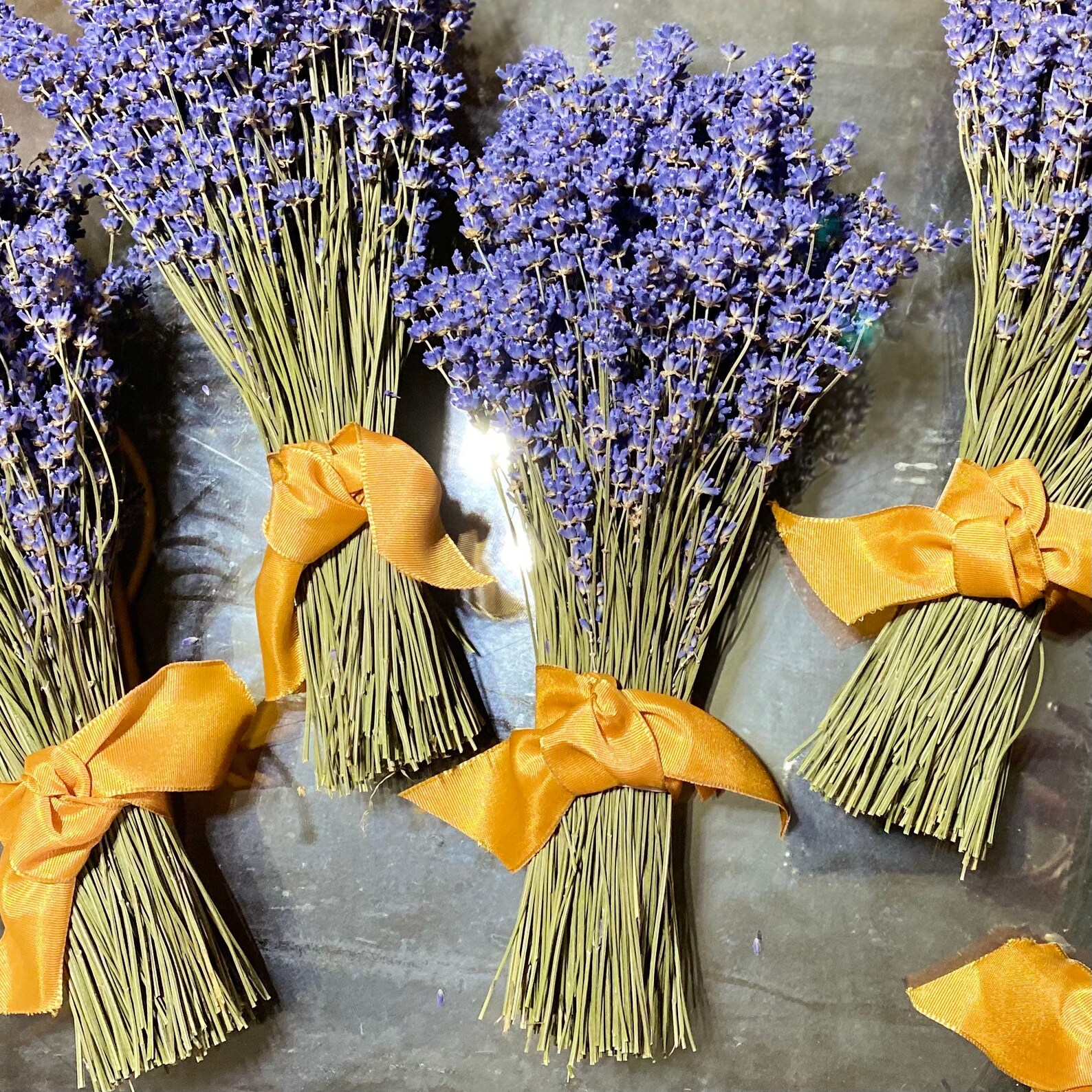 Dried Lavender Bouquet Vibrantly Colored English Lavender Etsy