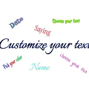 Custom Text Vinyl Decals - Build Your Own Decals - Personalized Decals- Custom Stickers-Car decals- Custom