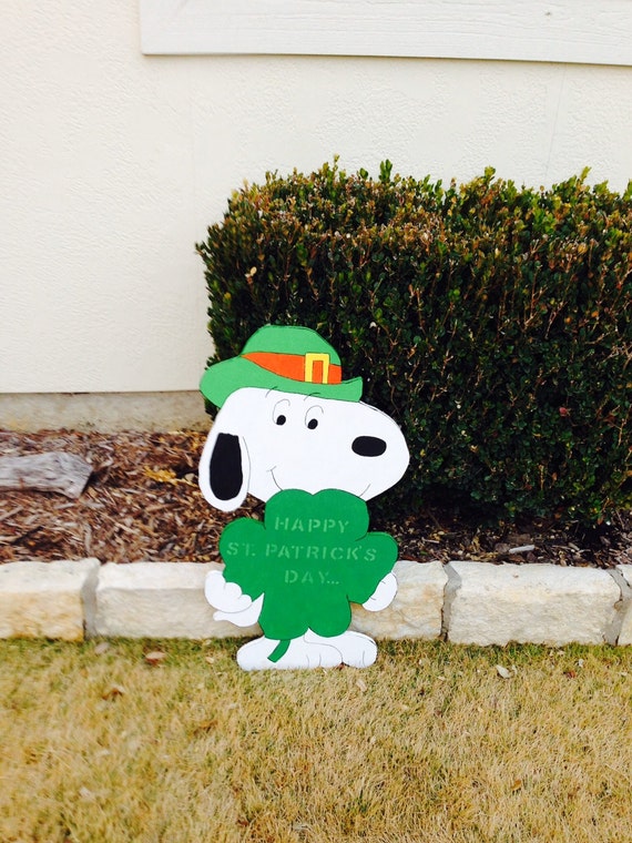 st patrick's day snoopy plush