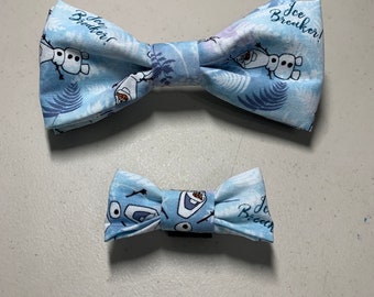 Dog bowtie frozen theme, dog accessories