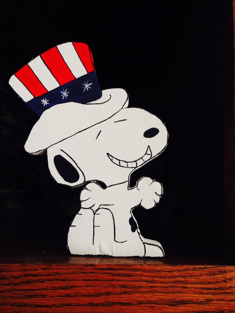 Patriotic Snoopy 4th of July Decor Star Spangled Banner - Etsy