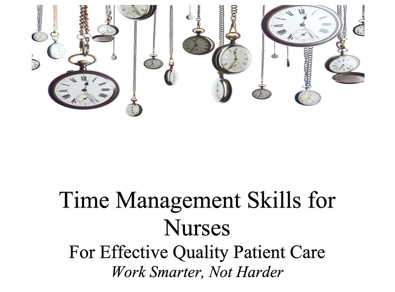Time Management Skills for Nurses Etsy